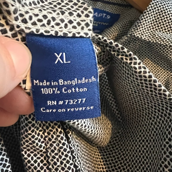 (🎄BOGO) Apt. 9 Men's Gray Short Sleeve Shirt - Picture 5 of 5
